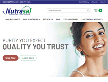 Tablet Screenshot of nutrasal.com